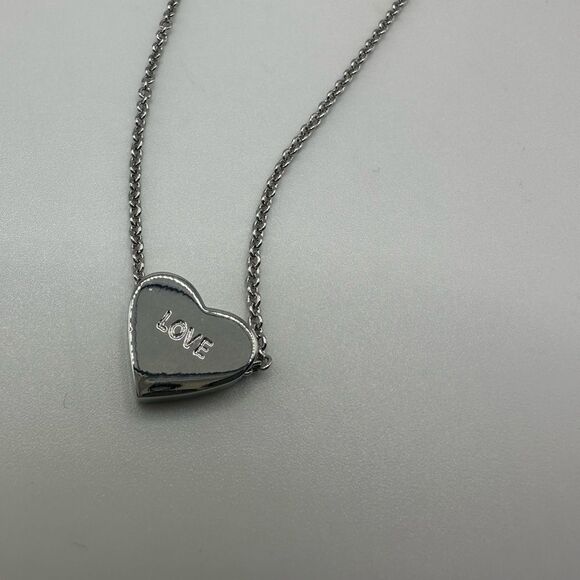 Kate Spade Dear Valentine 17” Necklace White Gold - Picture 2 of 4